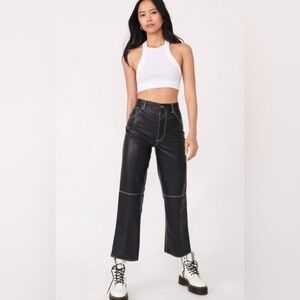 Free People The It Factor Vegan Leather Pants